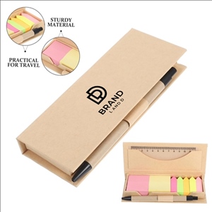 Multi-Functional Creative Sticky Note Box With Pen